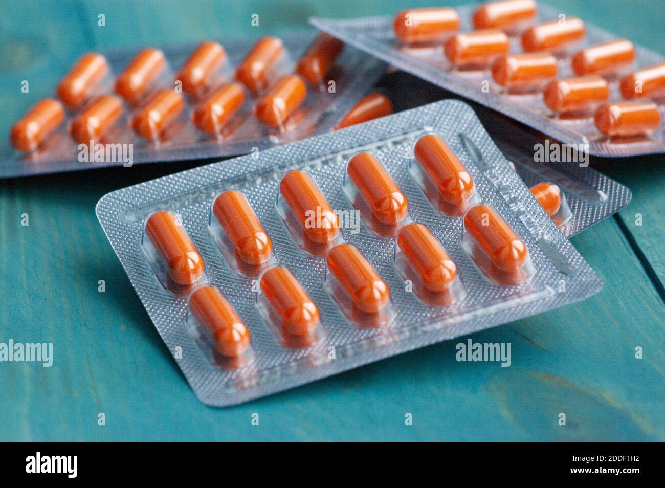 Medicine Pills In Packs Pills Packed In Blister Pack Full Frame Concept Be Used For Medical Stock Photo Alamy
