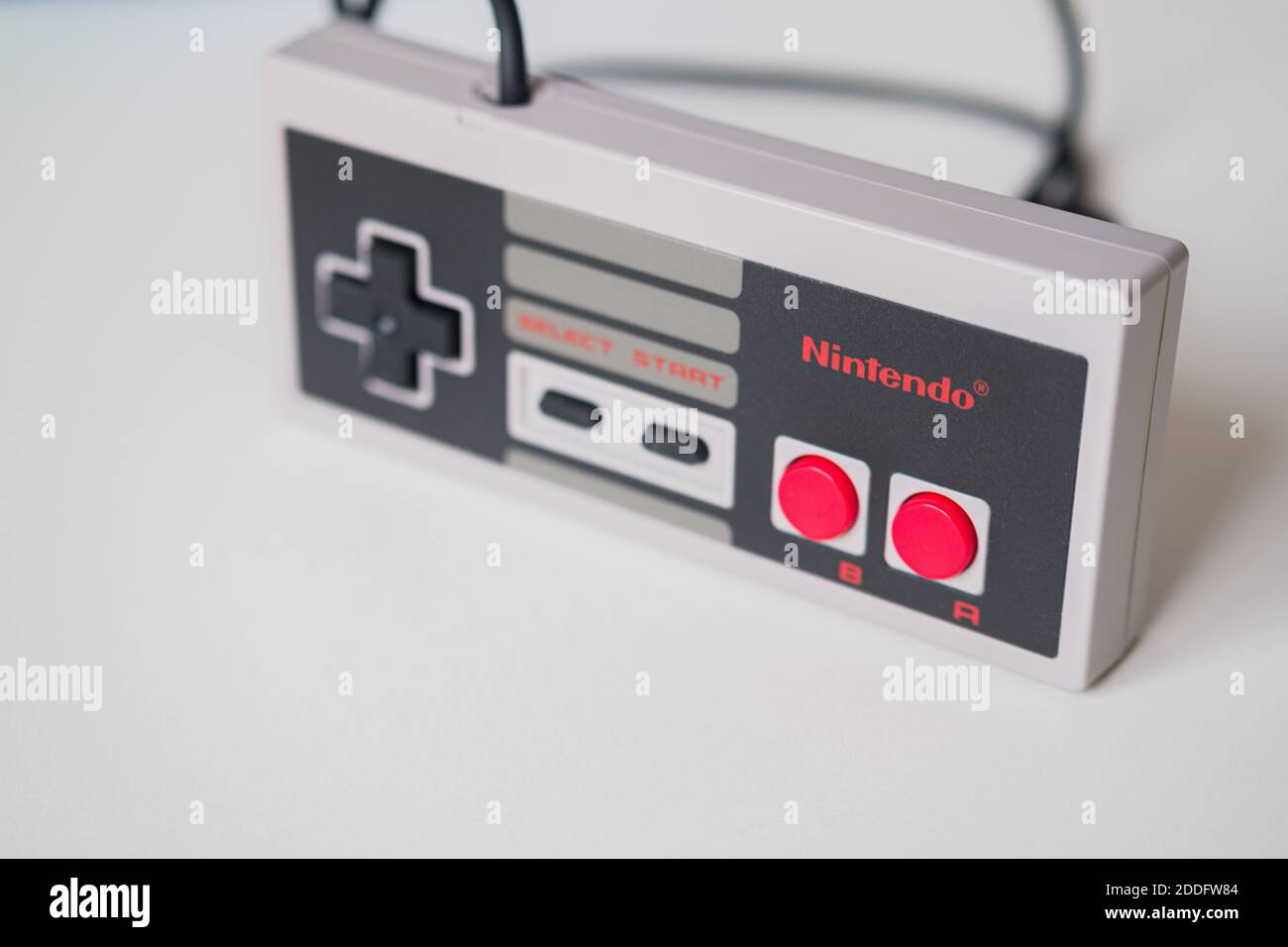 NES Classic Edition Retro Portable Console Controller  – Nintendo Entertainment System Stock Photo