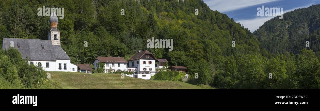 geography / travel, Germany, Bavaria, Schneizlreuth, chapel of ease Mary Hilf in Schneizlreuth, near B, Additional-Rights-Clearance-Info-Not-Available Stock Photo