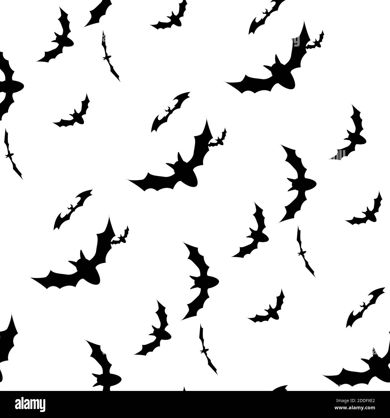 Seamless background with flying bats. Traditional Halloween symbols ...
