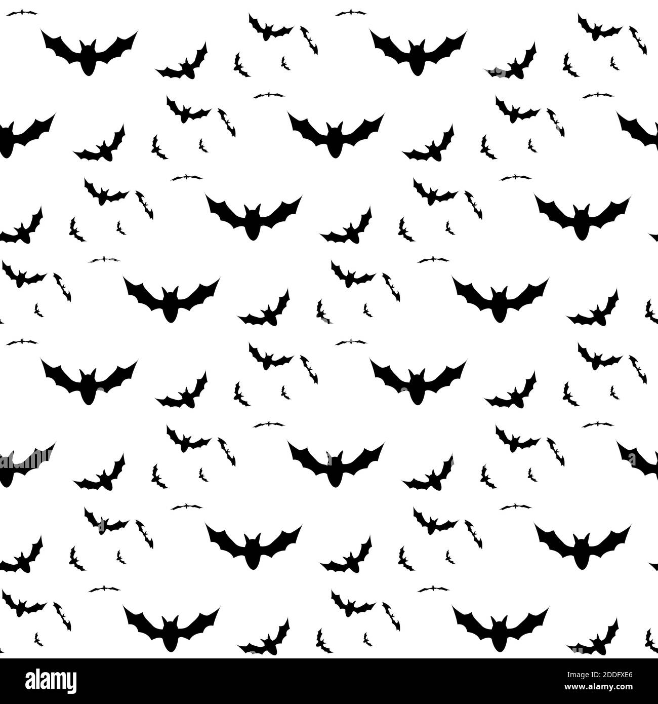 Seamless background with flying bats. Traditional Halloween symbols ...