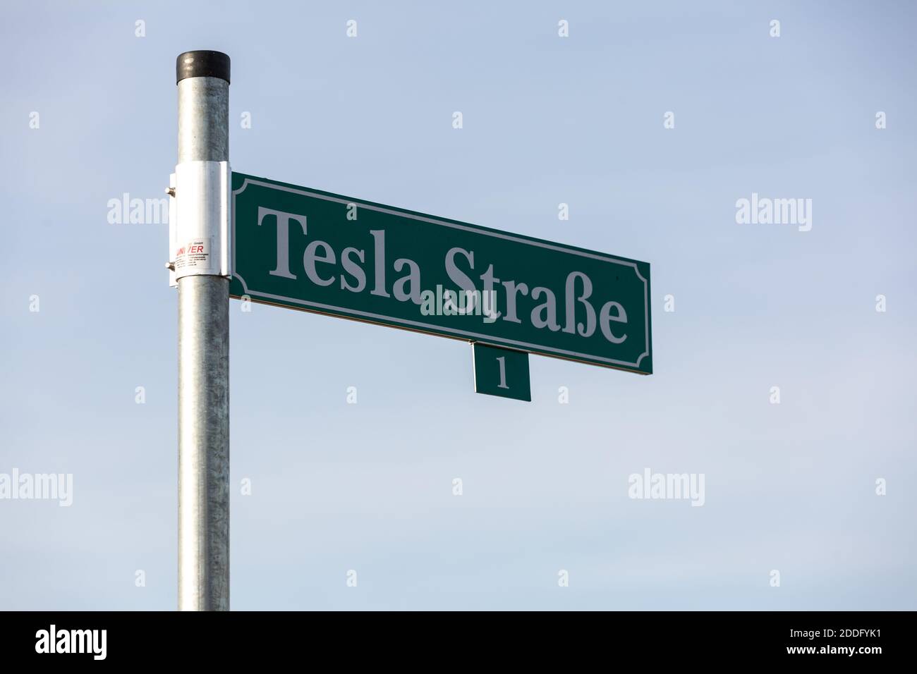 Construction Site of Tesla Gigafactory in Gruenheide Berlin Brandenburg at 24th of November 2020 Stock Photo