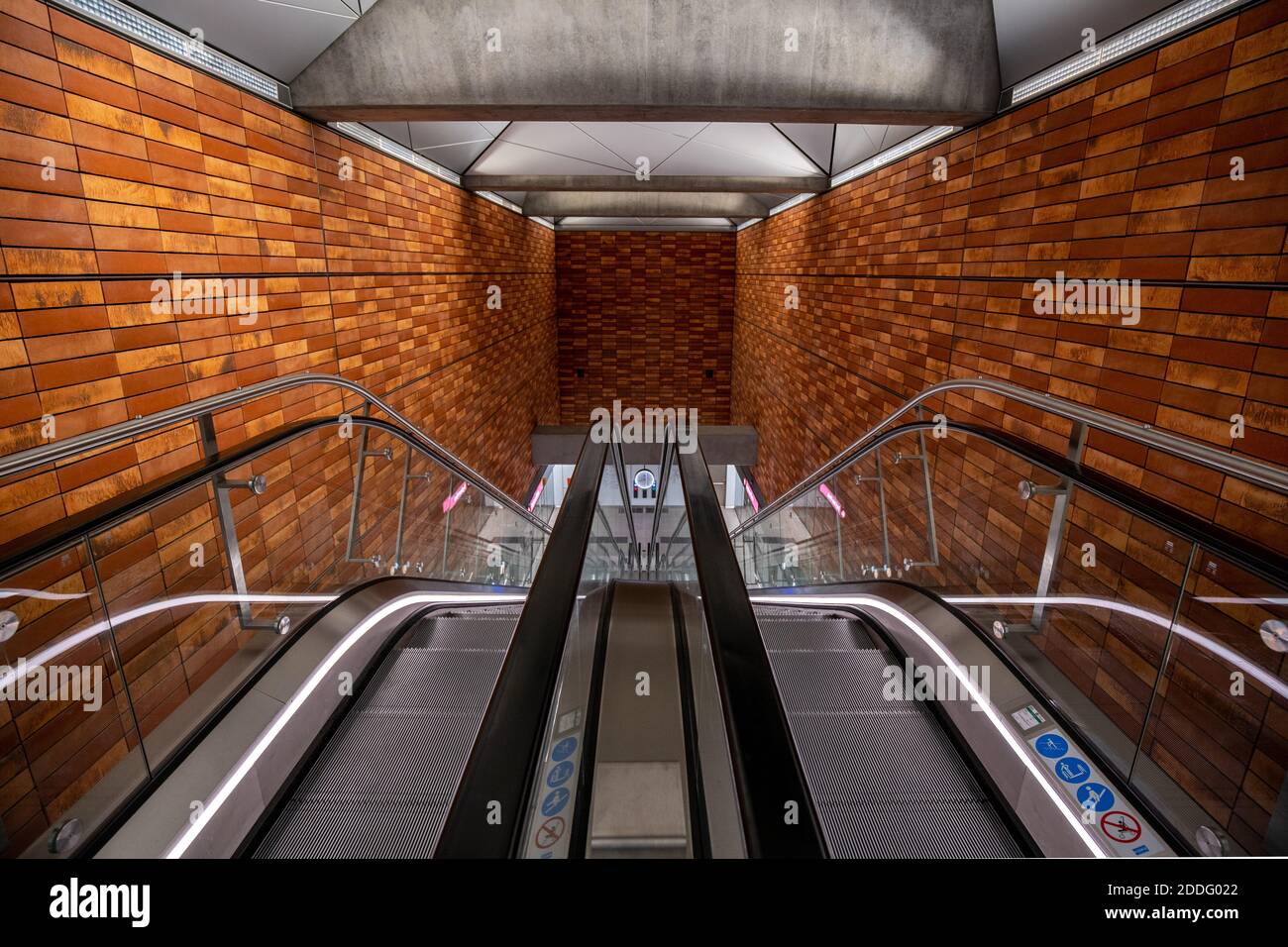 Copenhagen Metro Station Stock Photo