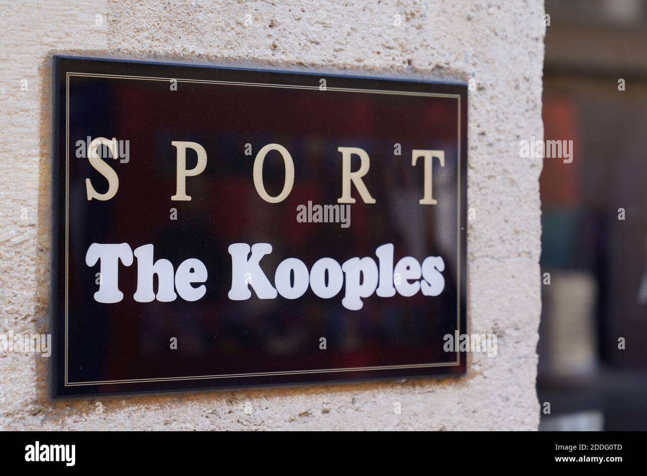 Bordeaux , Aquitaine / France - 11 08 2020 : the kooples sport logo and text sign front of shop fashion clothing entrance Stock Photo