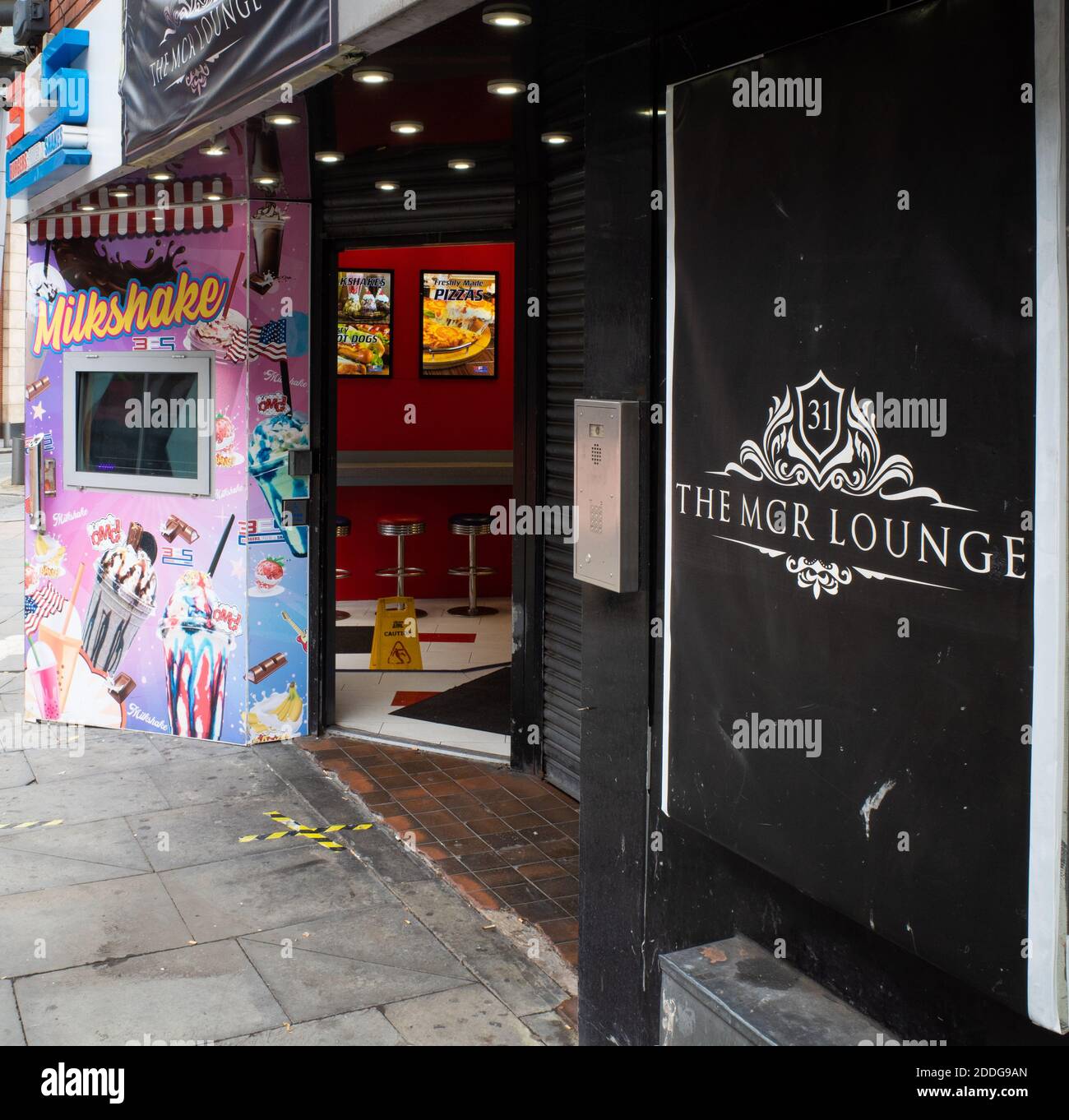 the manchester lounge, shudehill, manchester Stock Photo Alamy