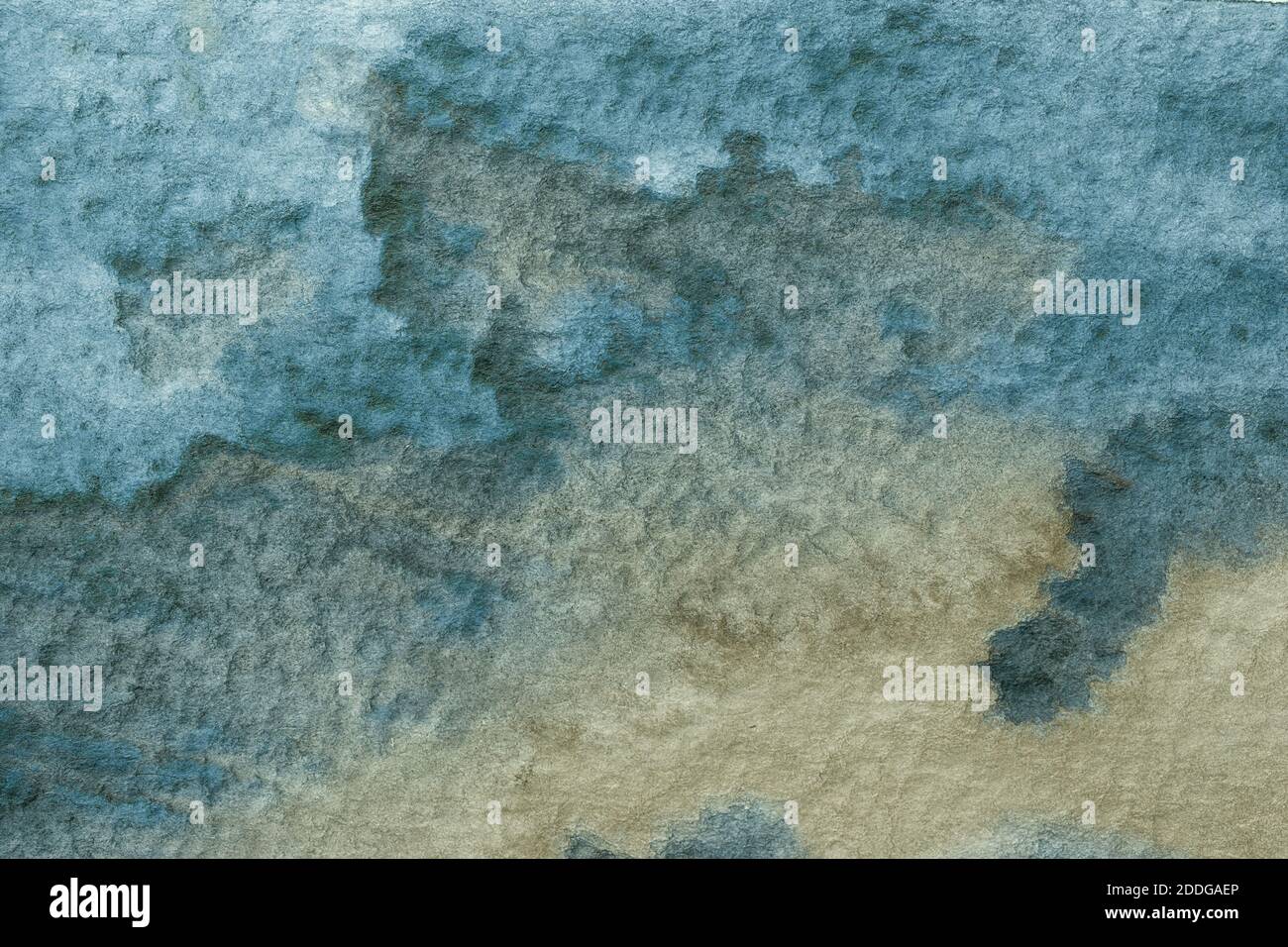 Abstract art background light blue and beige colors. Watercolor