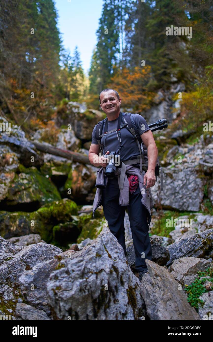 Professional nature photographer with 