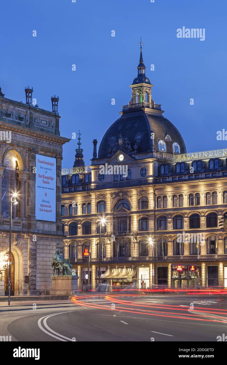 geography / travel, Denmark, Copenhagen, Magasin you North on the Kongens Nytorv in Copenhagen, Additional-Rights-Clearance-Info-Not-Available Stock Photo