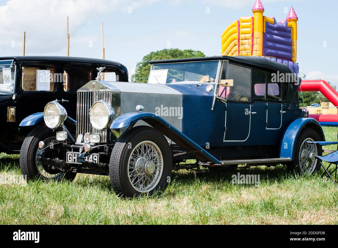 1930 Rolls-Royce 20/25 Tourer on display at a country show in England UK showing front/side view Stock Photo
