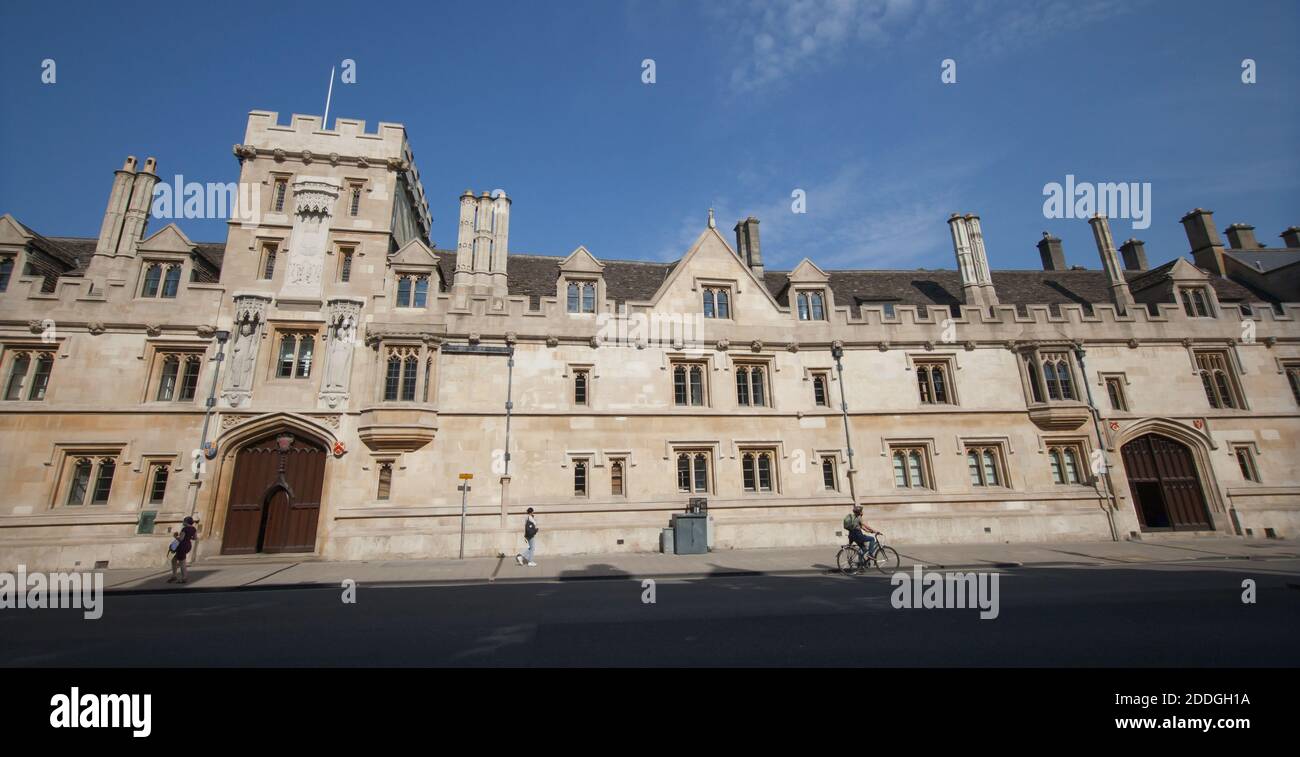 All Souls College in Oxford city centre in the UK, taken on the 15th of September 2020 Stock Photo