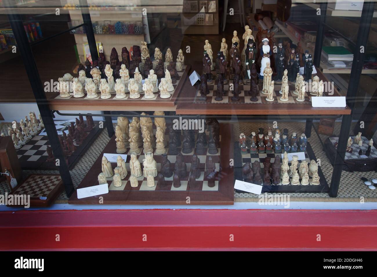 Hand Painted Ceramic Chess Set w/Multi-Level Solid Wood Custom Chess Board  - Chess - Leicester, Massachusetts, Facebook Marketplace