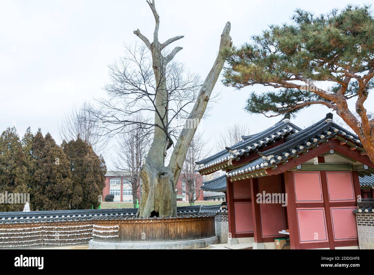 Wooden house in the Hwaseong Haenggung Palace located in Suwon South