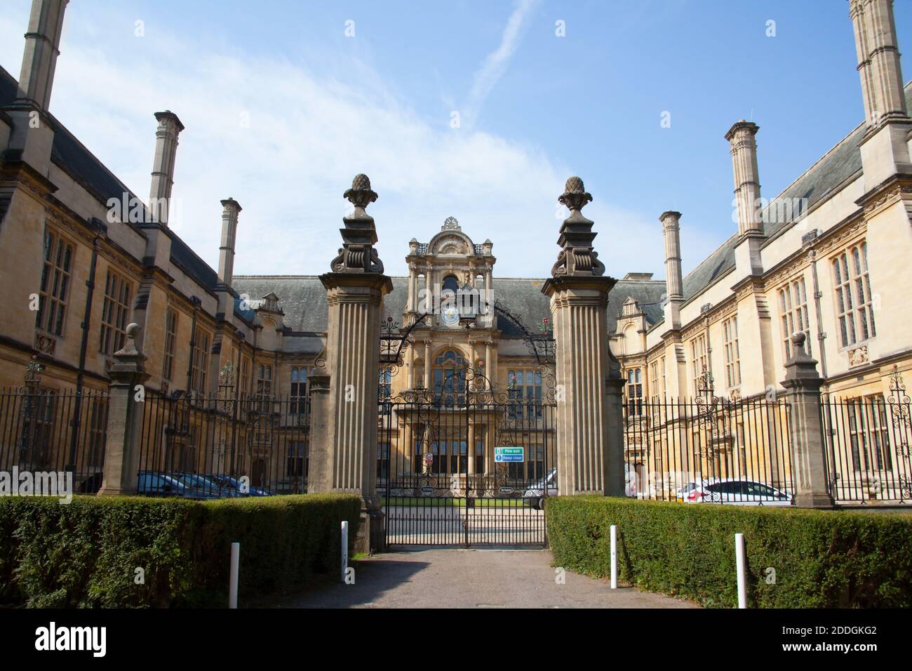 Merton College in Oxford, part of The University of Oxford in the UK, taken on the 15th of September 2020 Stock Photo