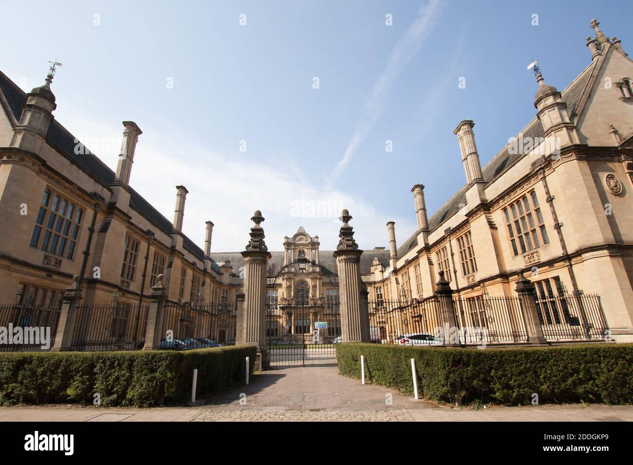 Merton College in Oxford, part of Oxford University in the UK, taken on the 15th of September 2020 Stock Photo