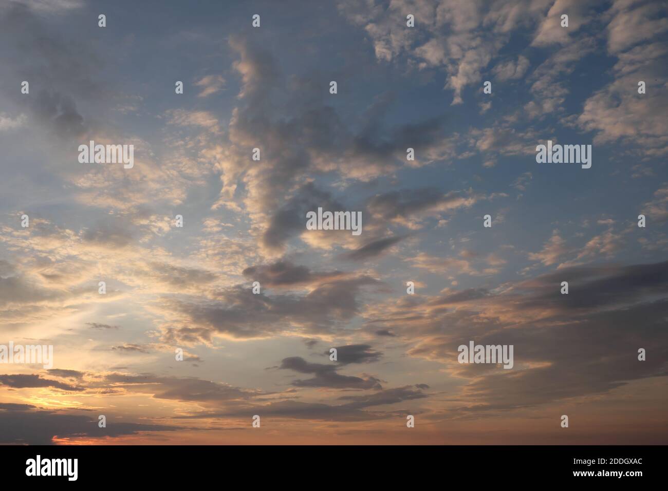 Dramatic sunset sky. Cloudy sky as a background Stock Photo - Alamy