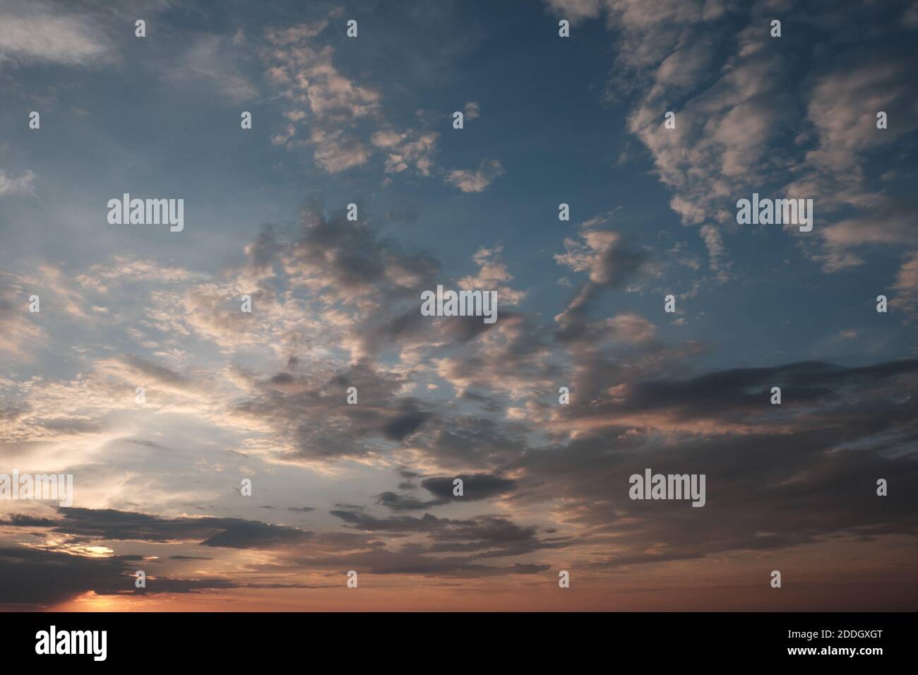 Dramatic sunset sky. Cloudy sky as a background Stock Photo - Alamy