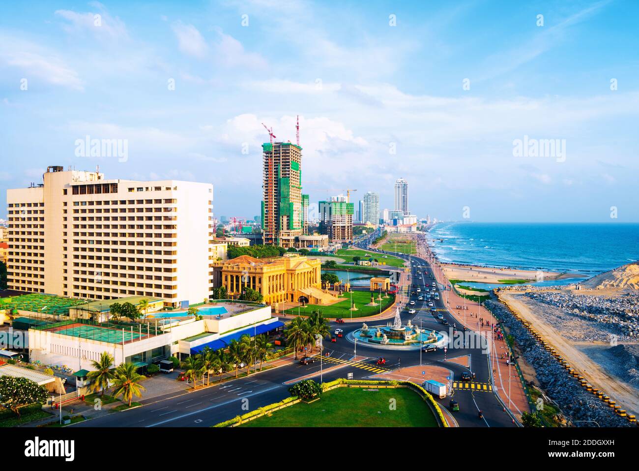 Colombo, Sri Lanka. Aerial view of Colombo, Sri Lanka modern buildings ...