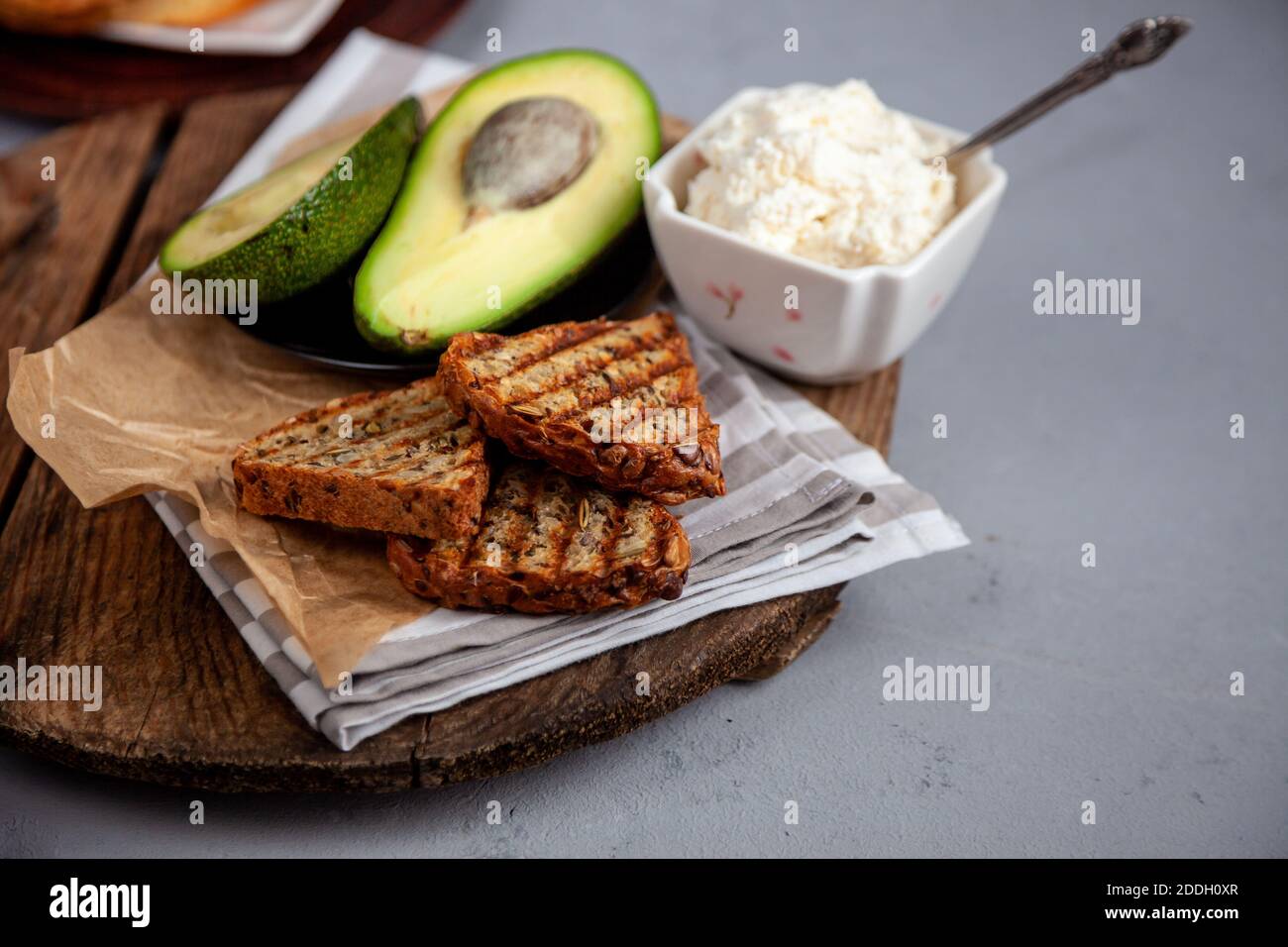 Toast sandwiches with avocado hires stock photography and images Alamy