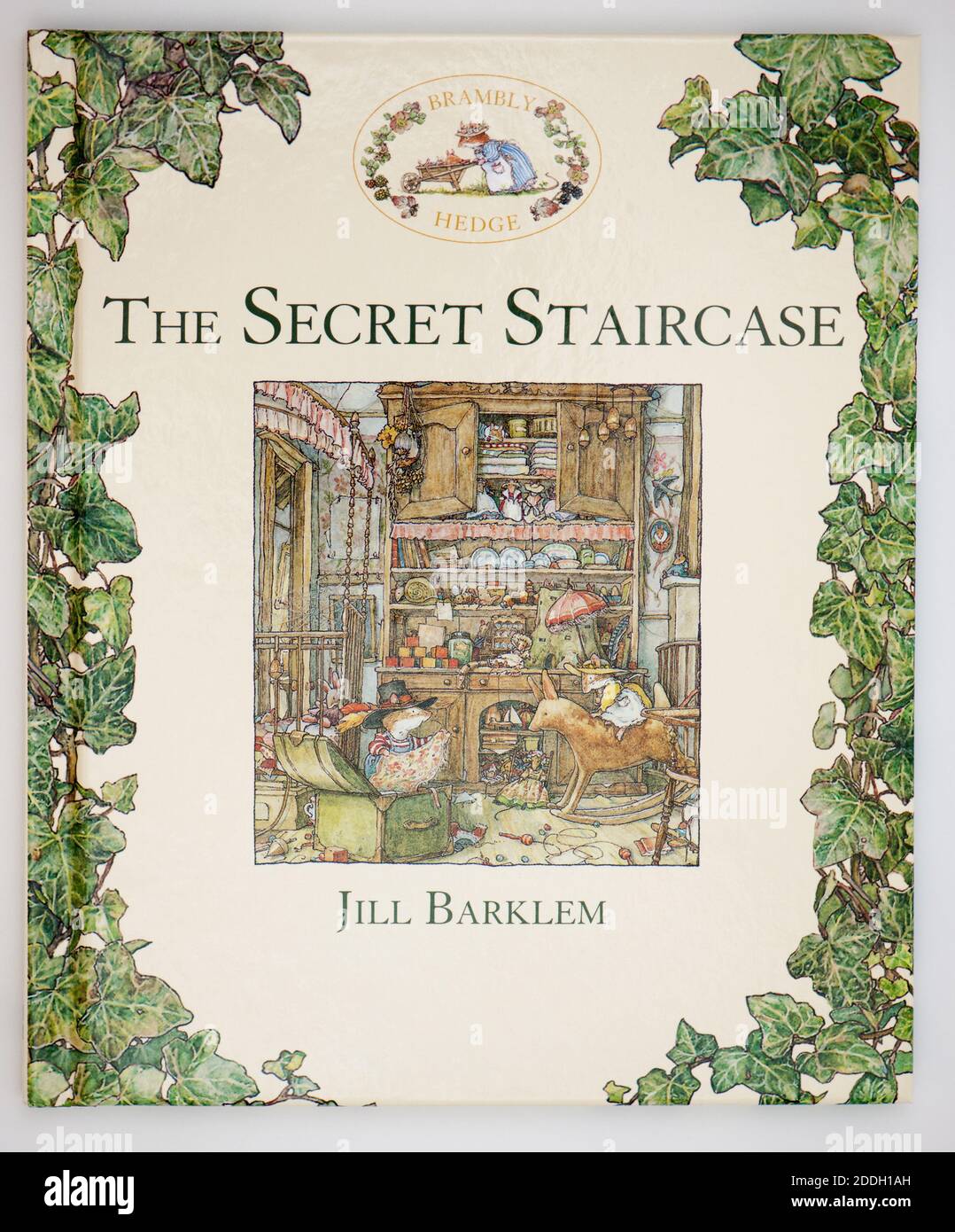 Brambly Hedge - The Secret Staircase - Classic Picture book written and illustrated by Jill Barklem and published in 1983. Stock Photo