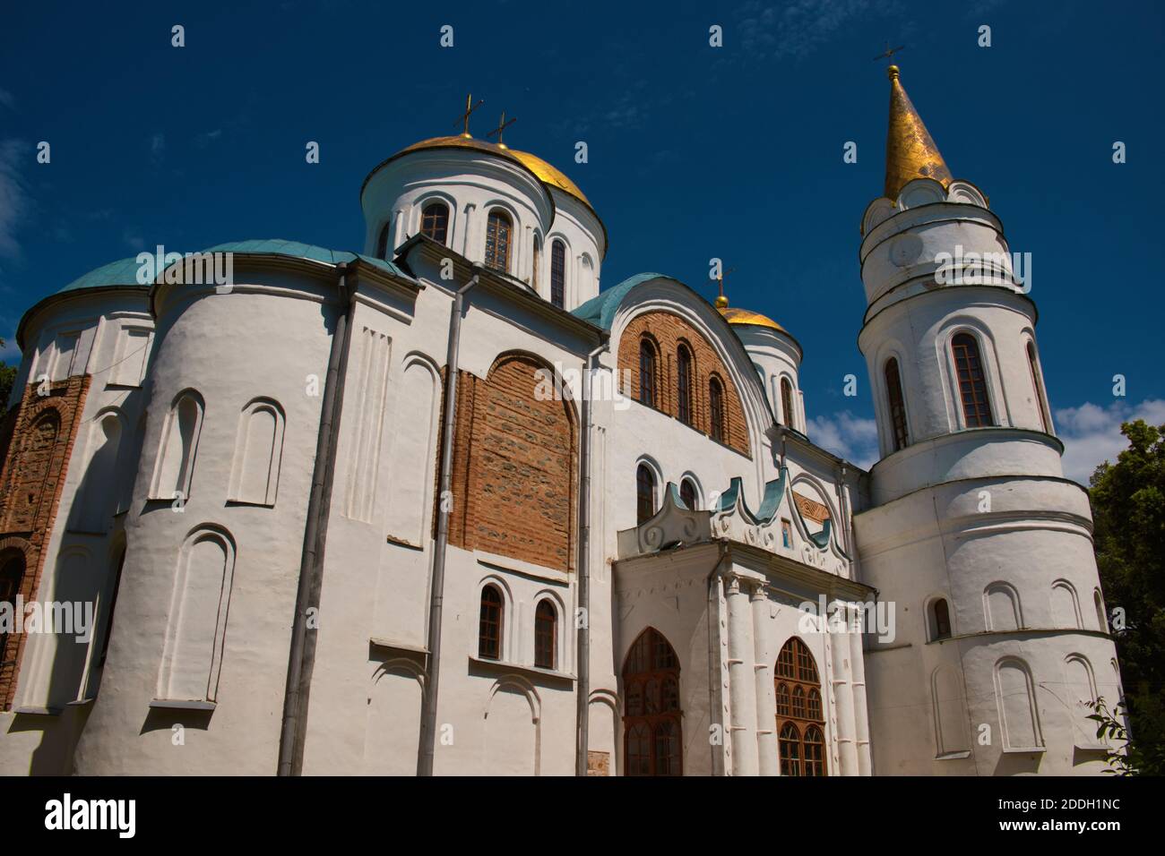 Transfiguration Cathedral in Chernihiv. One of the oldest monumental buildings in Ukraine. The main building of the Chernihiv principality. Monument o Stock Photo