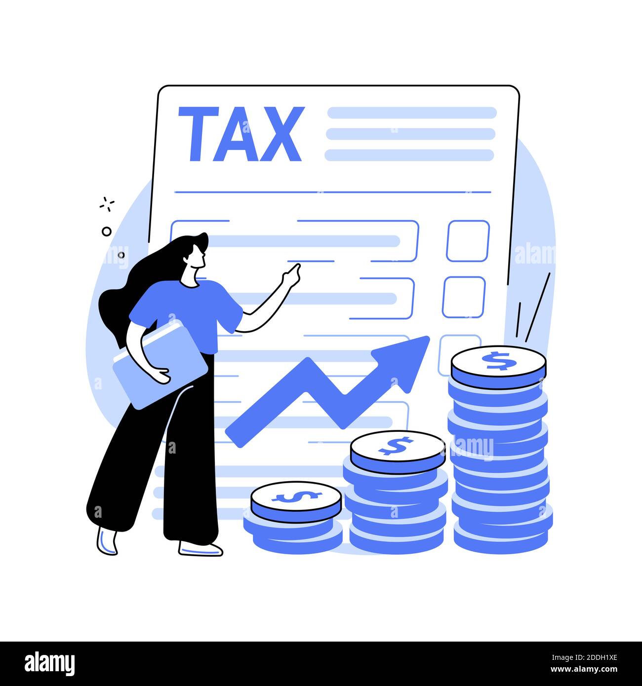 Taxable abstract concept vector illustration Stock Vector Image
