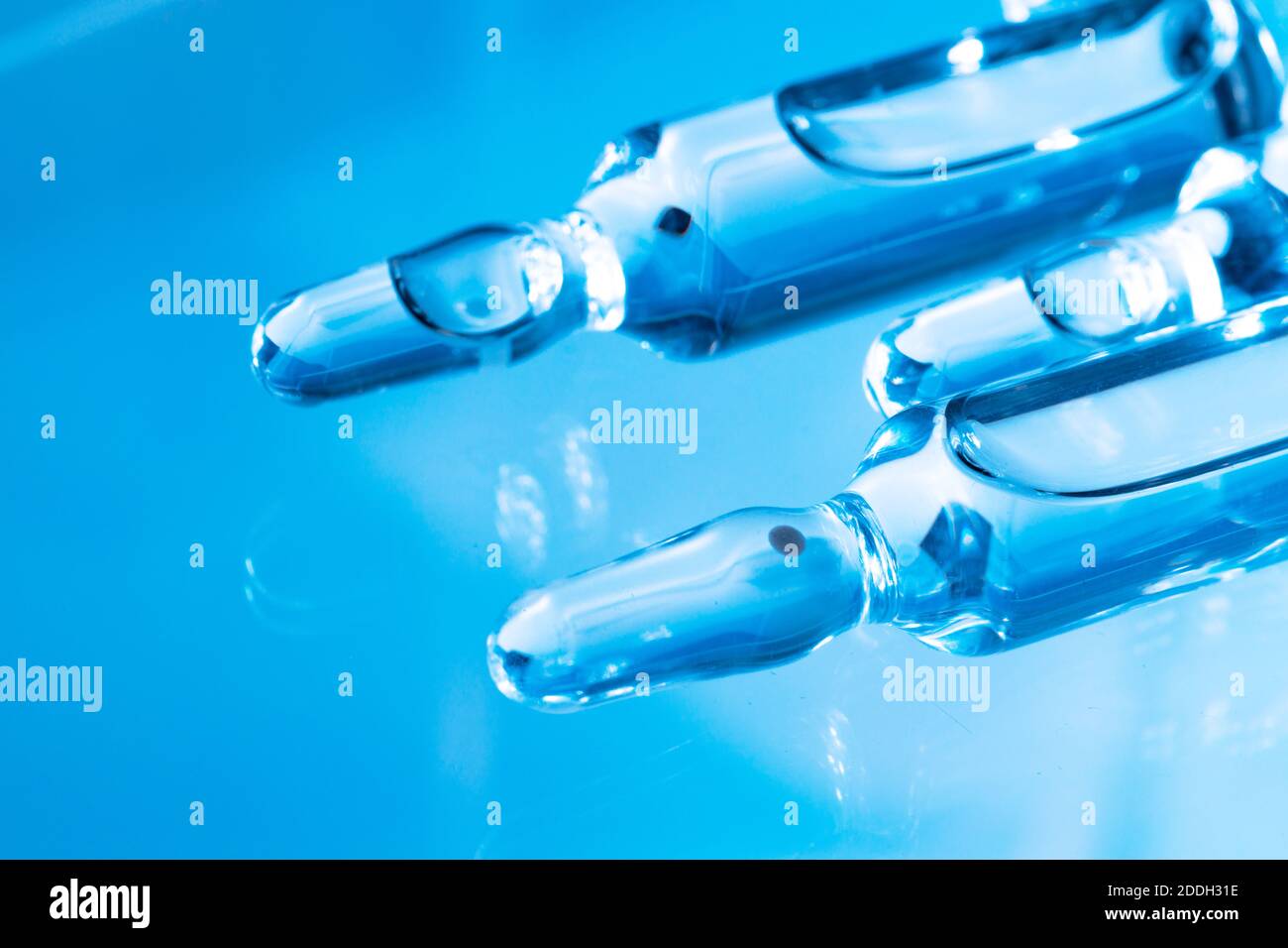 Medical background of ampule vials for injections Stock Photo Alamy