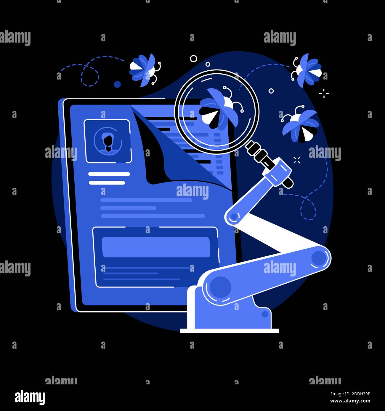 Automated testing abstract concept vector illustration Stock Vector ...