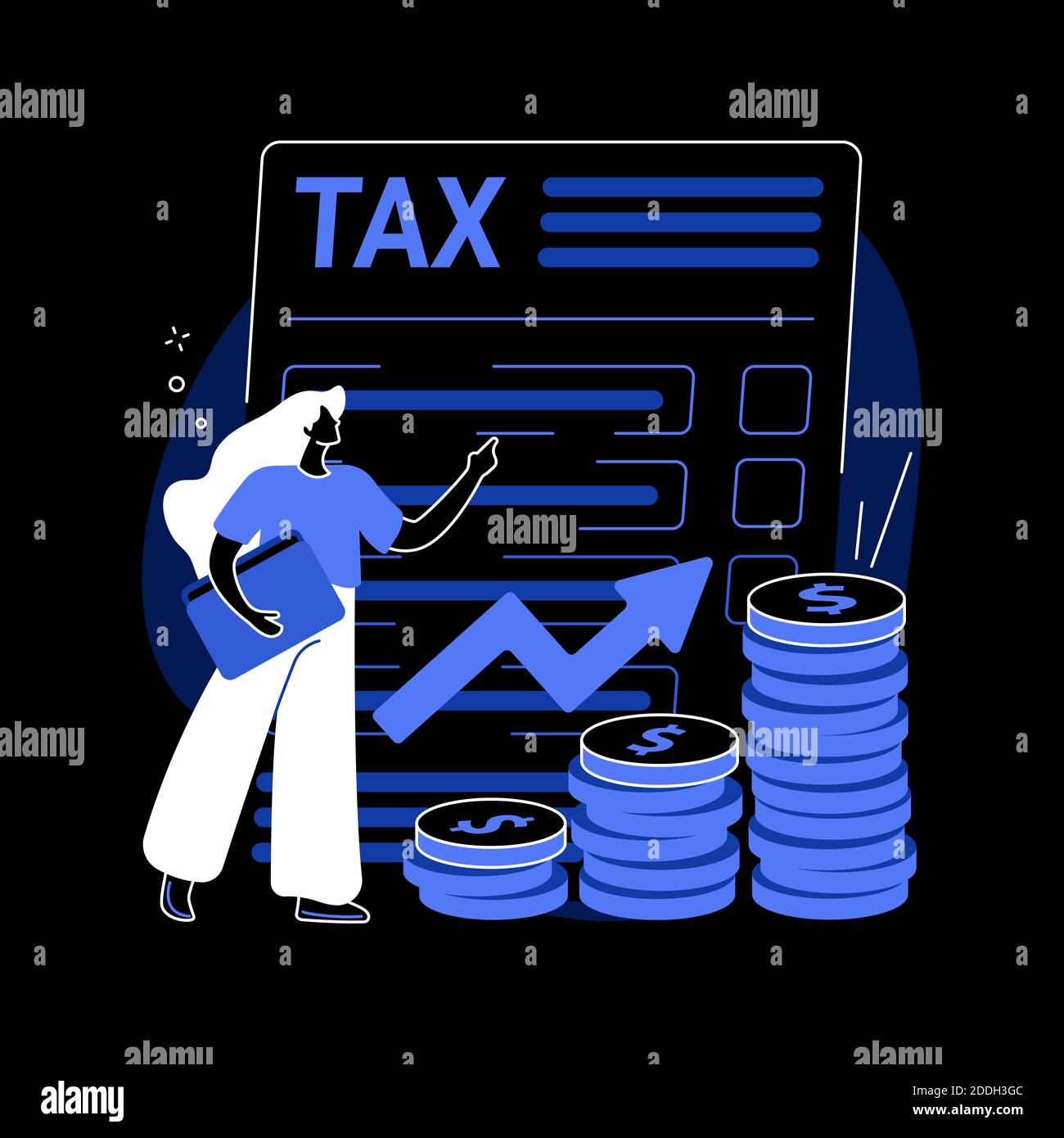 Taxable abstract concept vector illustration Stock Vector Image