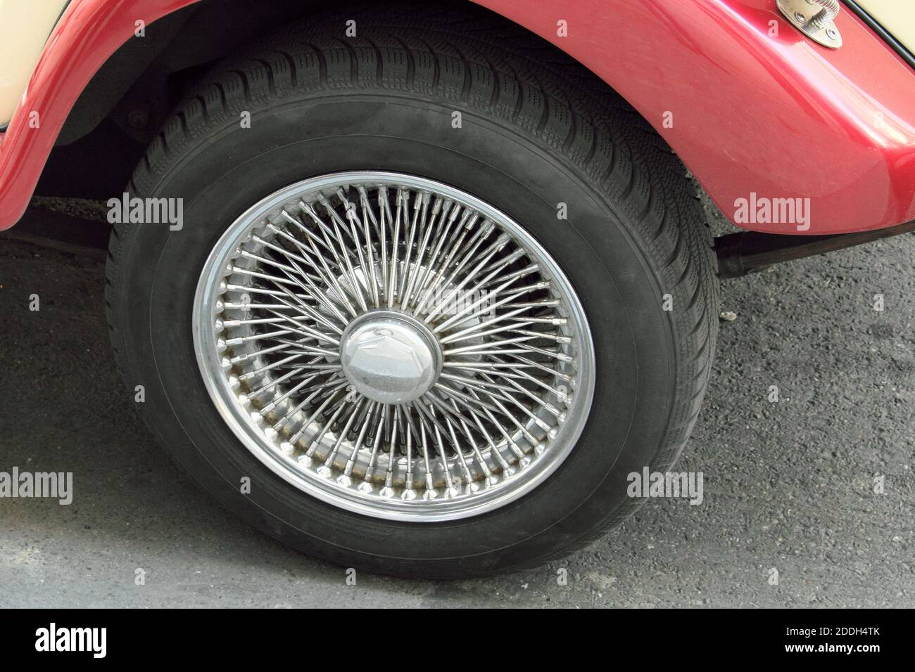 Wheel of a vintage car. Car tires Stock Photo - Alamy