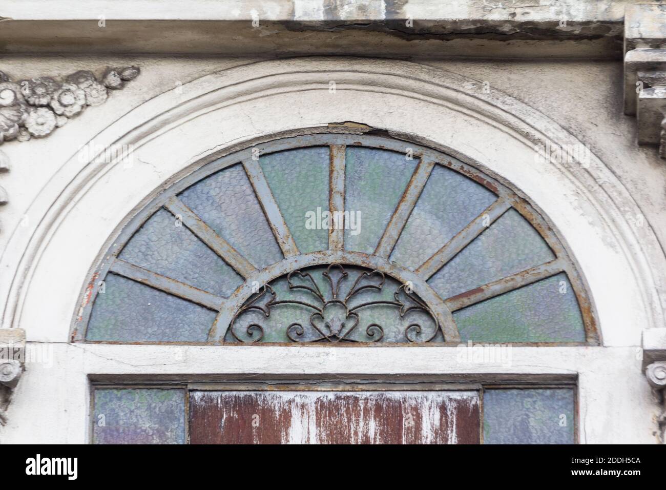 Architectural detail of the El Hogar building in Manila, Philippines Stock Photo