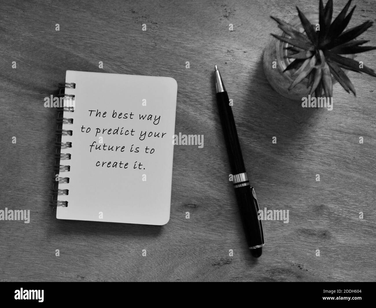 Motivational Inspirational Quote And Written On Note Pad With Black And White Background Stock Photo Alamy