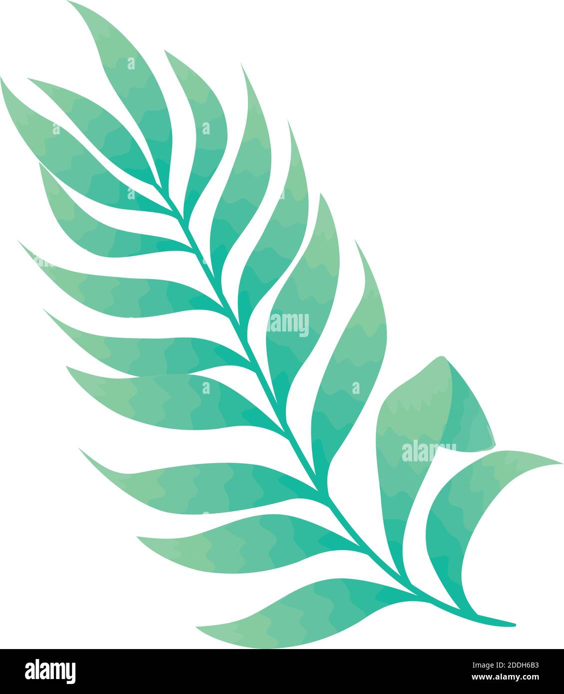 leaf palm nature isolated icon Stock Vector Image & Art - Alamy