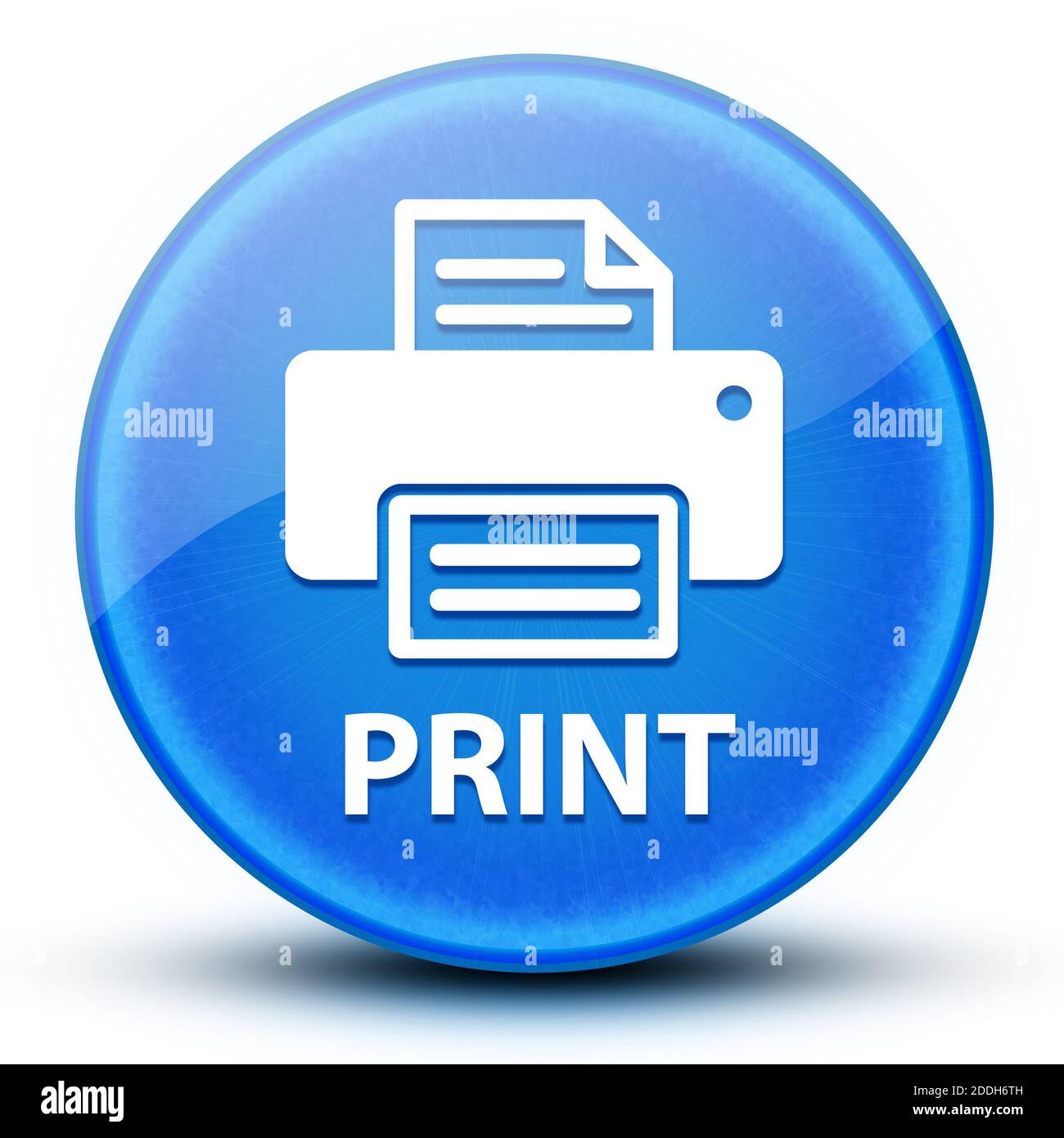 Print eyeball glossy blue round button abstract illustration Stock ...