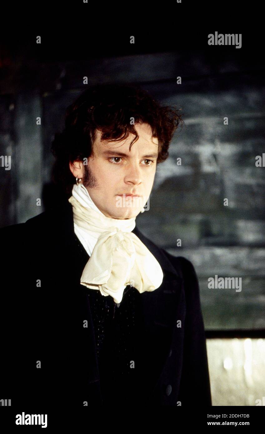Colin Firth (Chatsky) in CHATSKY by Alexander Griboyedov at the Almeida Theatre, London N1  06/03/1993  design: Tim Hatley  director: Jonathan Kent Stock Photo