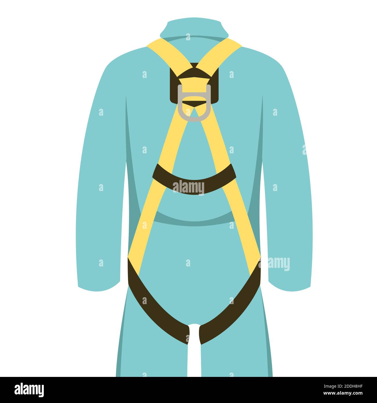 safety belt, vector illustration , flat style front view Stock Photo