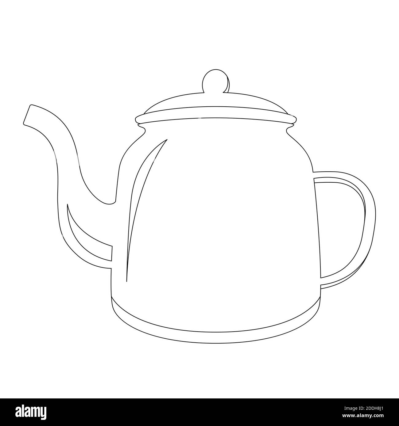 Camping Teapot Illustration Vector White Background Stock Vector by  ©Morphart 613186886