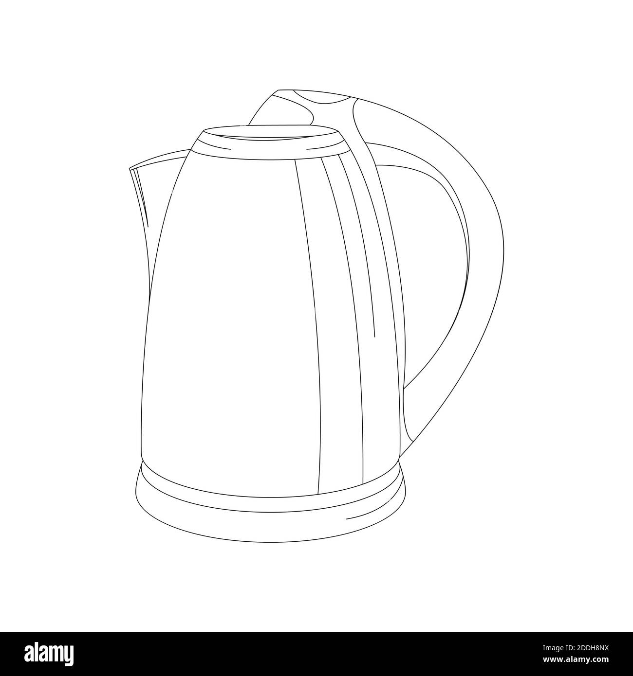 Drawing of a kettle Black and White Stock Photos  Images  Alamy