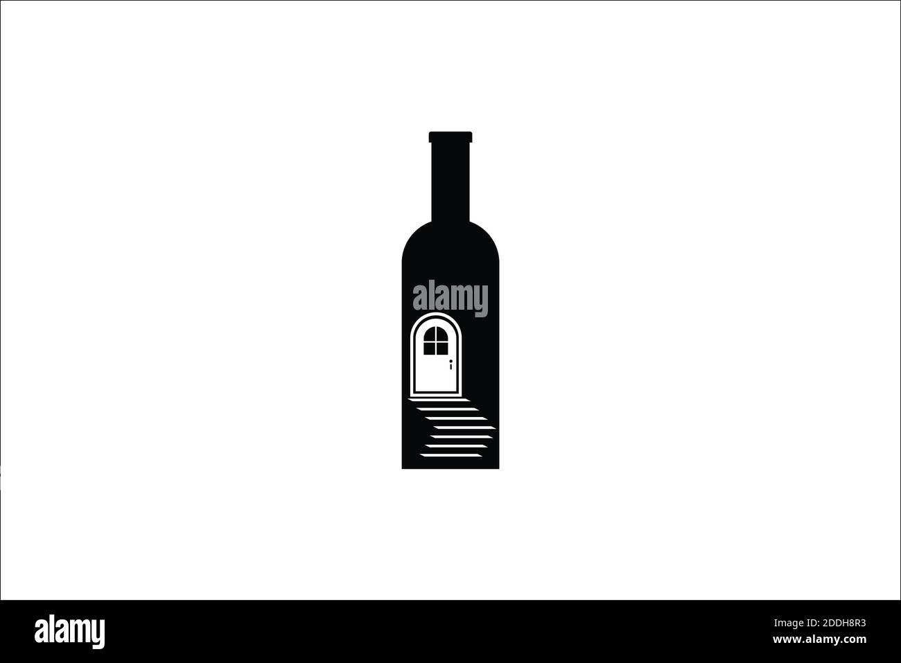 wine cellar logo template design. symbol illustration Stock Photo Alamy