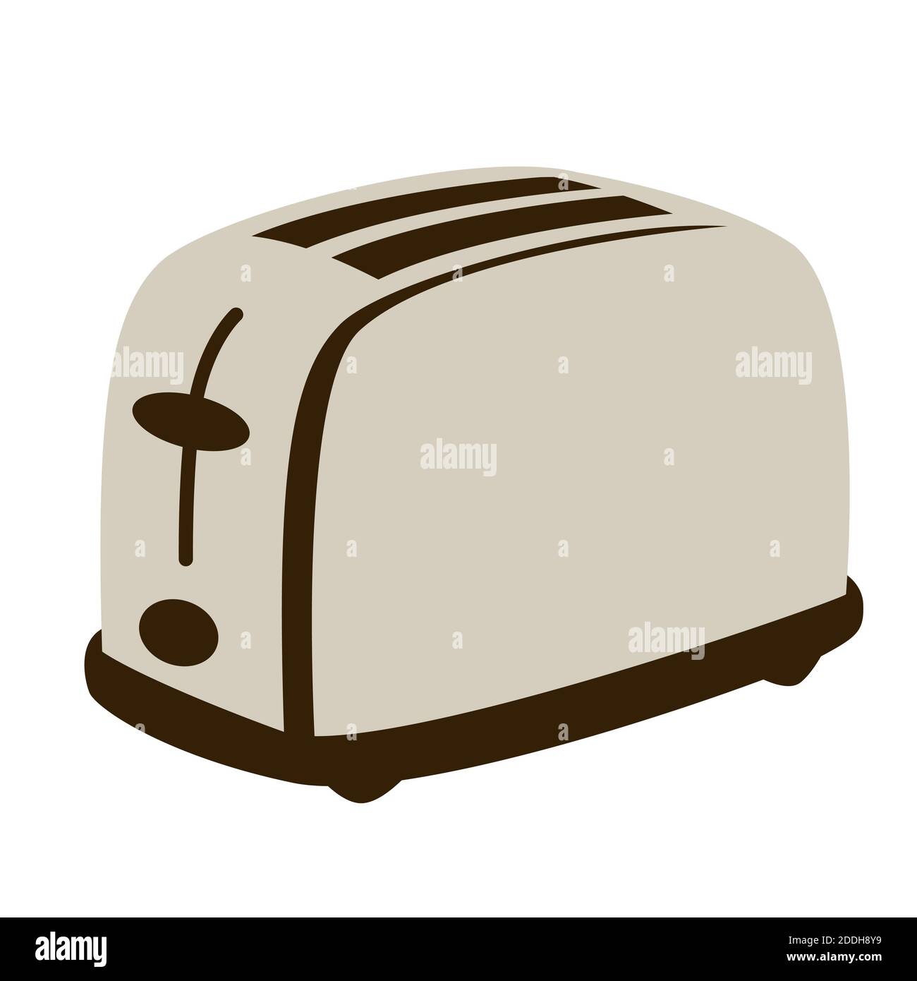 Toaster, single icon in cartoon style.Toaster, vector symbol stock  illustration web., Stock vector