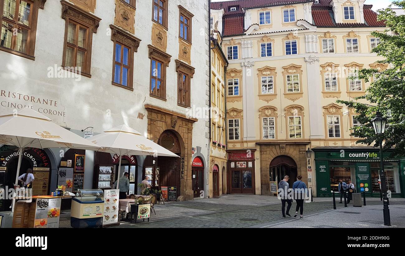 Havelska Market in Prague, Czech Republic in Summer Stock Photo