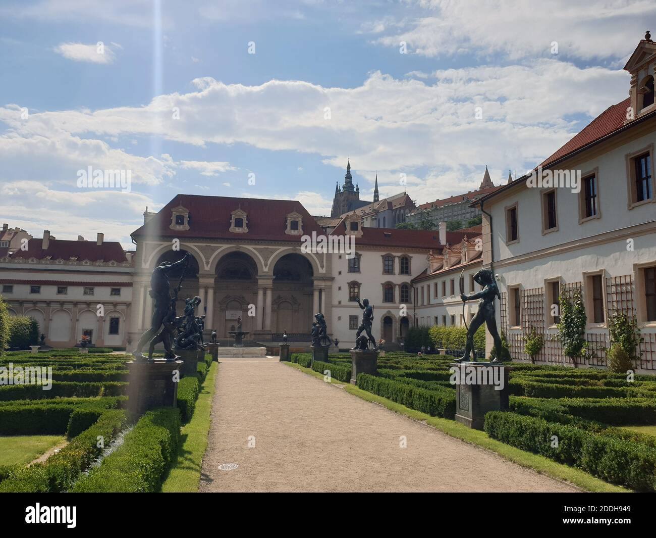 Wallenstein palace garden, Prague, Czech Republic, Europe Stock Photo