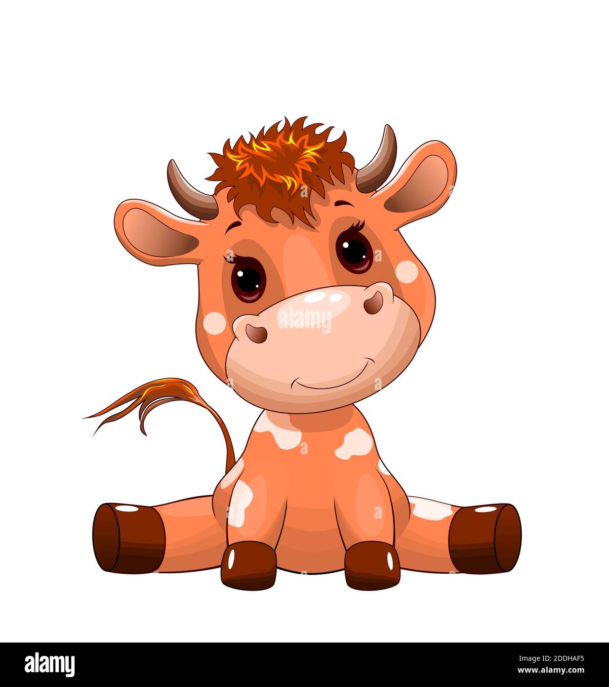 Baby cow vector vectors hi-res stock photography and images - Alamy