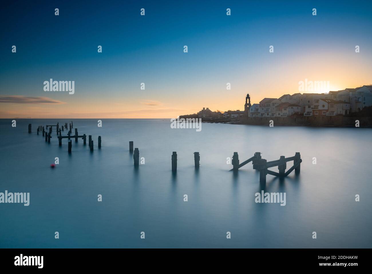 The Old Swanage Pier at dawn Stock Photo