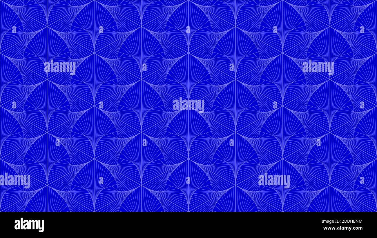 Blue seamless geometric pattern. Abstract zentangle background for ...