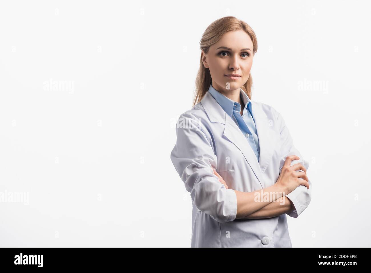 Confident nurse in white hi-res stock photography and images - Alamy