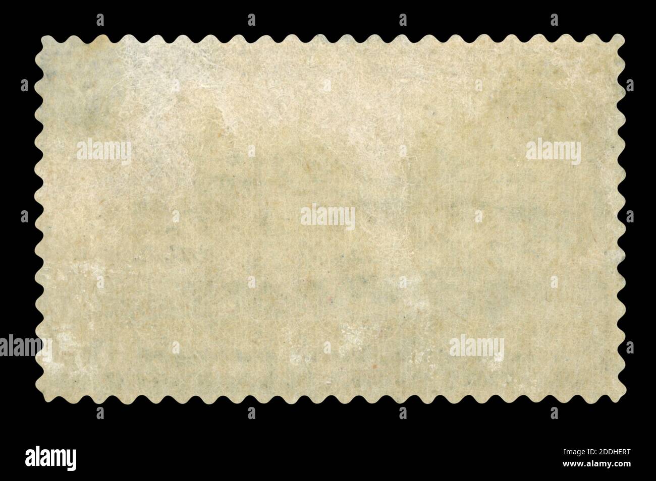 Blank postage stamp - Isolated on Black background Stock Photo