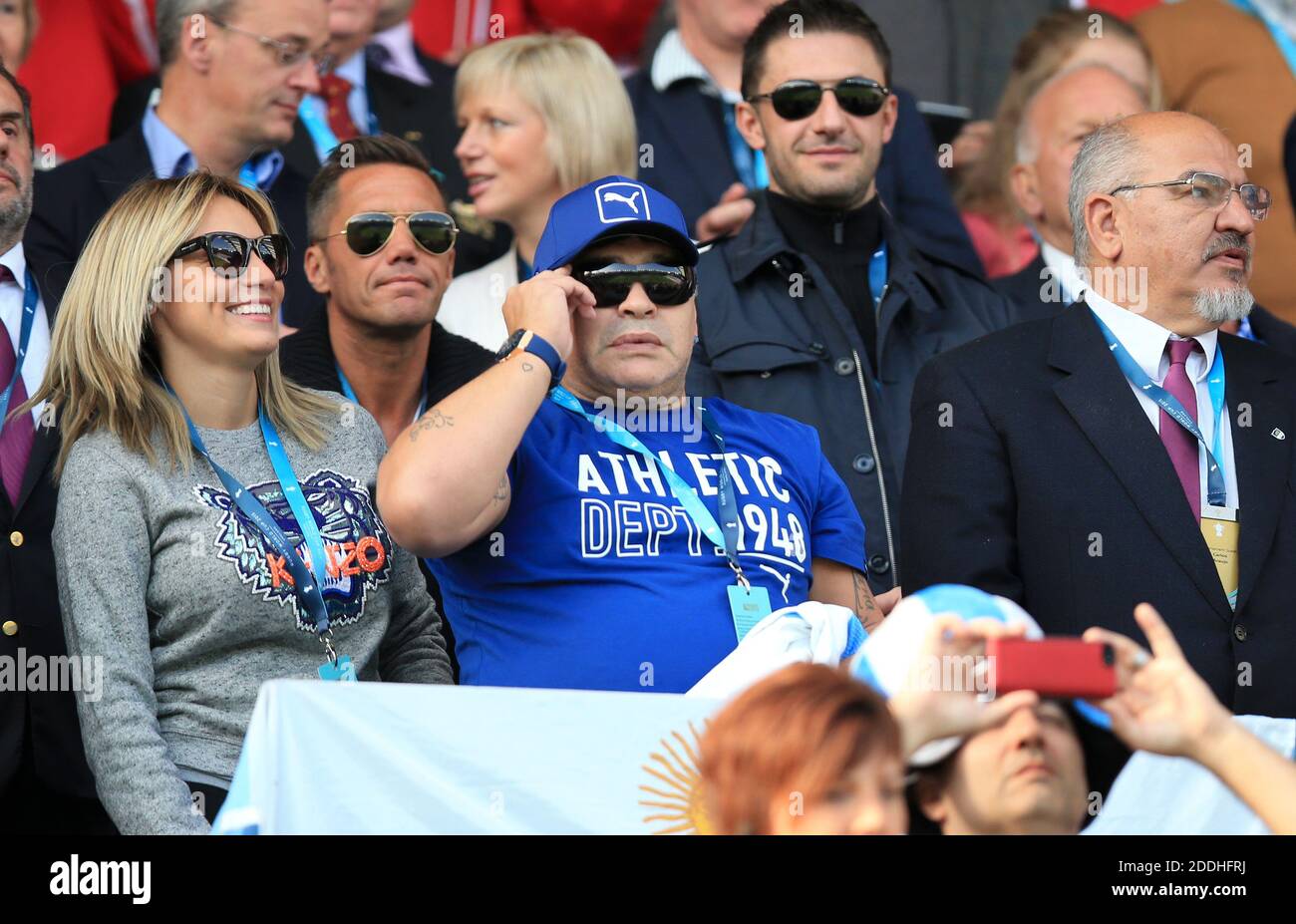 File photo dated 04-10-2015 of Diego Maradona. Stock Photo