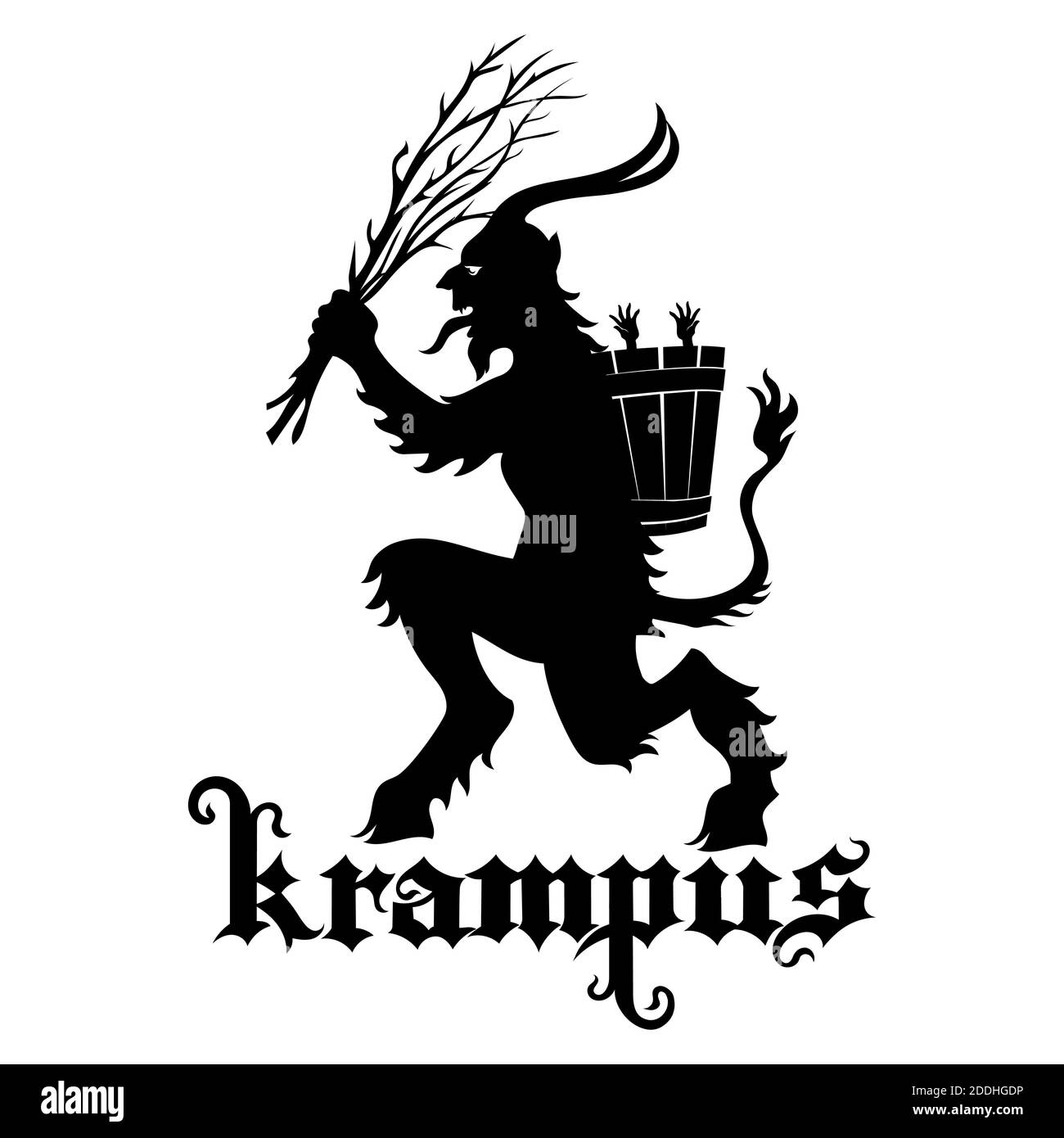 Scary Krampus Stock Vector Images Alamy