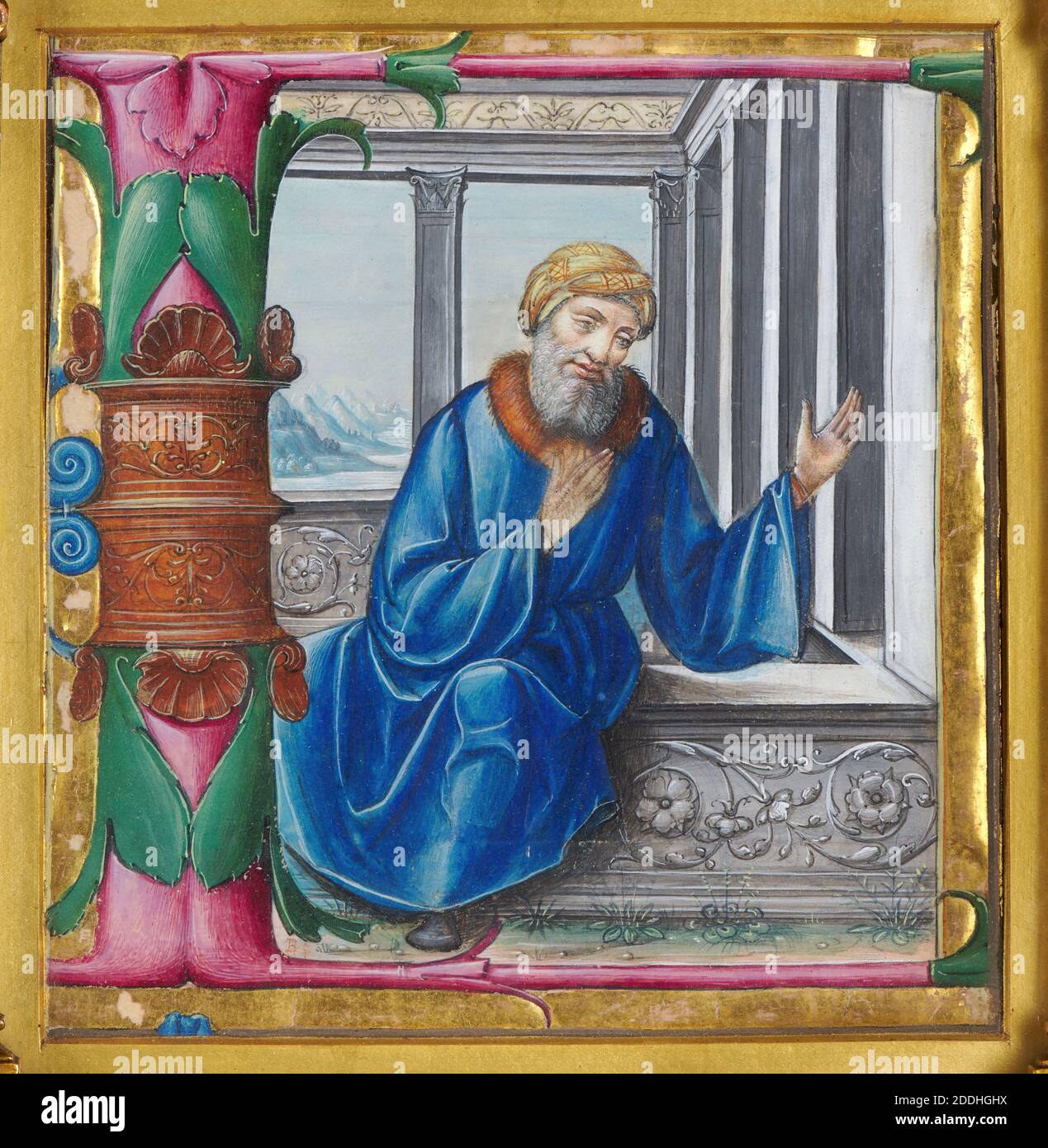 Illuminated manuscript bible hi-res stock photography and images - Alamy