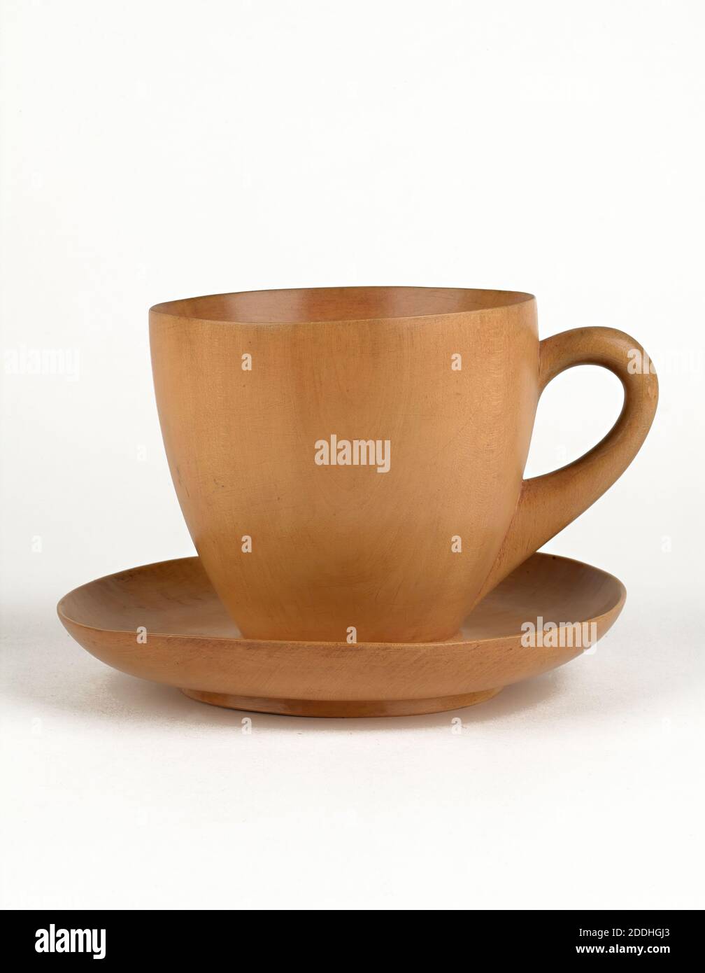 Turned, Wooden Tea Cup and Saucer, 18001900 Wooden cups and saucers